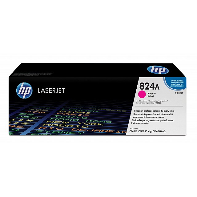 HP 824A original Colour LaserJet Toner cartridge CB383A mage