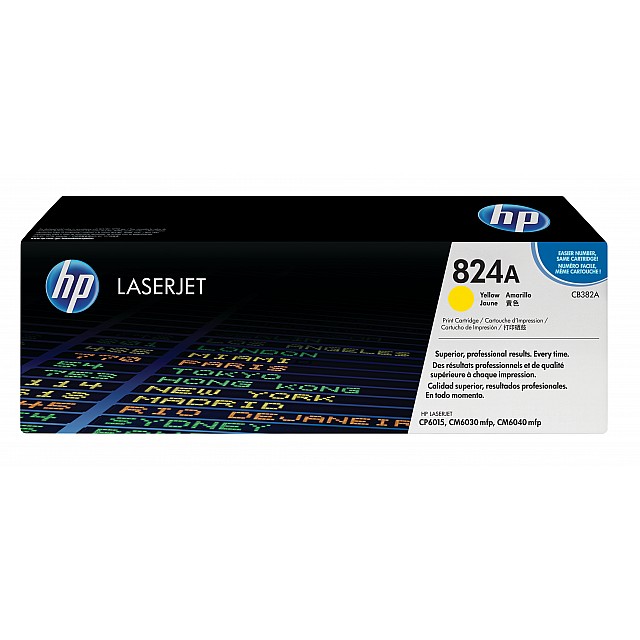 HP 824A original Colour LaserJet Toner cartridge CB382A yell