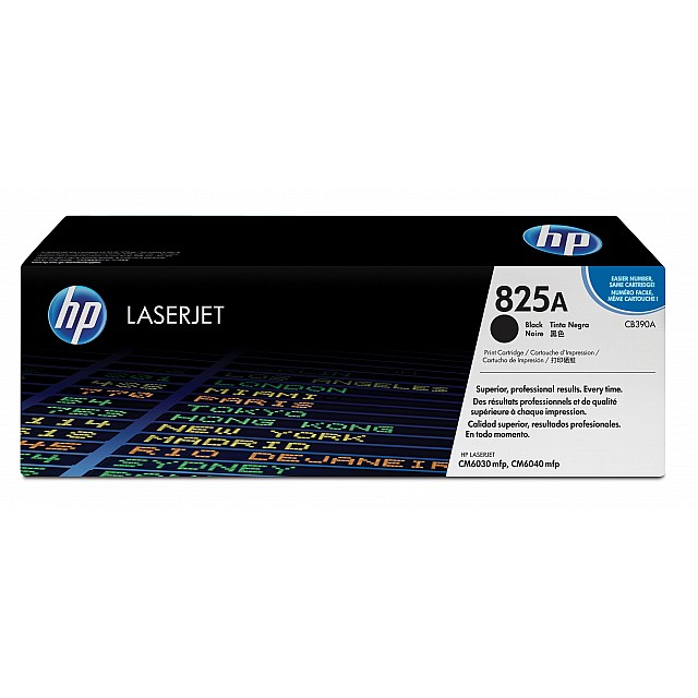 HP 825A original Colour LaserJet Toner cartridge CB390A blac