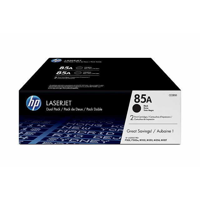 HP 85A original LaserJet Toner cartridge CE285AD black stand