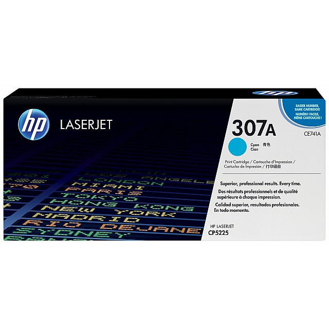 HP original Colour LaserJet CE741A Toner cartridge cyan stan