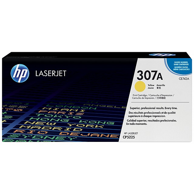 HP original Colour LaserJet CE742A Toner cartridge yellow st