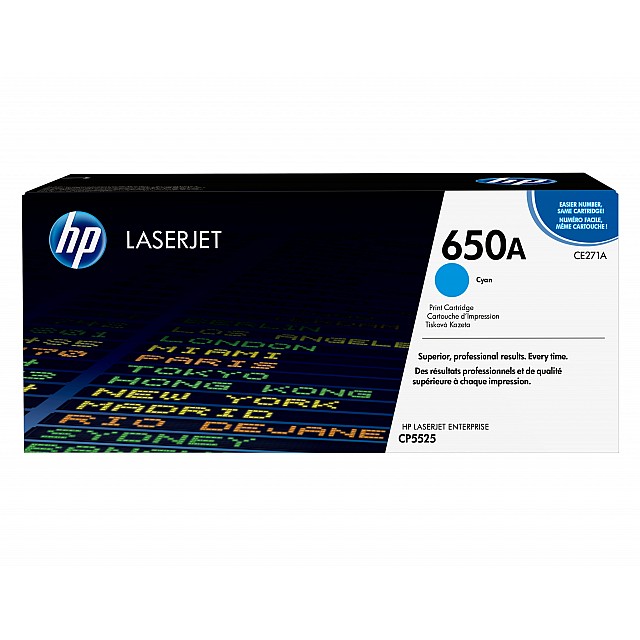 HP original Colour LaserJet CE271A Toner cartridge cyan stan
