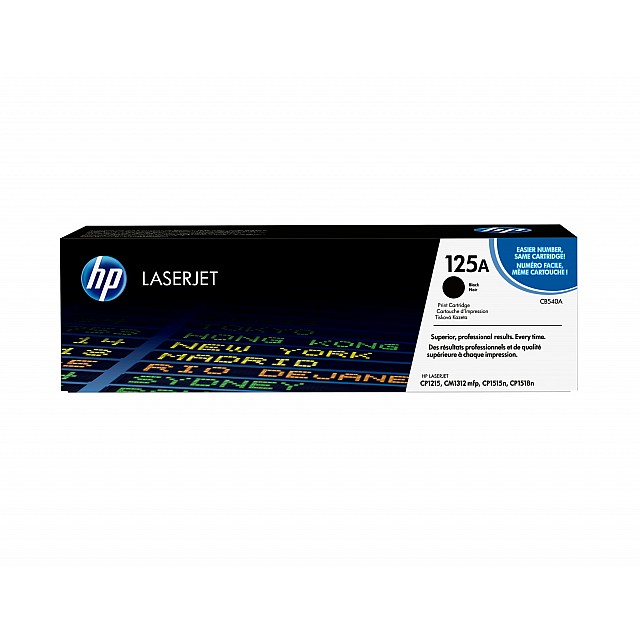 HP 125A original Colour LaserJet Toner cartridge CB540A blac