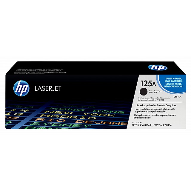 HP 125A original Colour LaserJet Toner cartridge CB540A blac