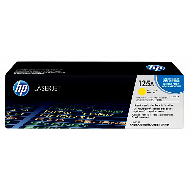 HP 125A original Colour LaserJet Toner cartridge CB542A yell