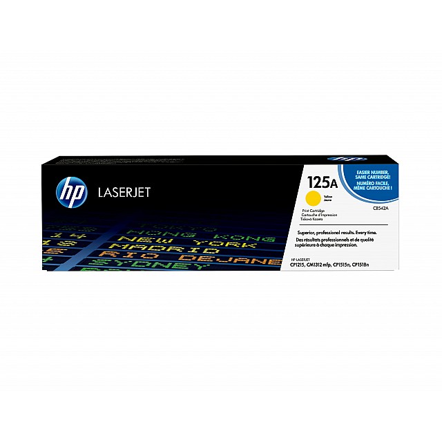 HP 125A original Colour LaserJet Toner cartridge CB542A yell