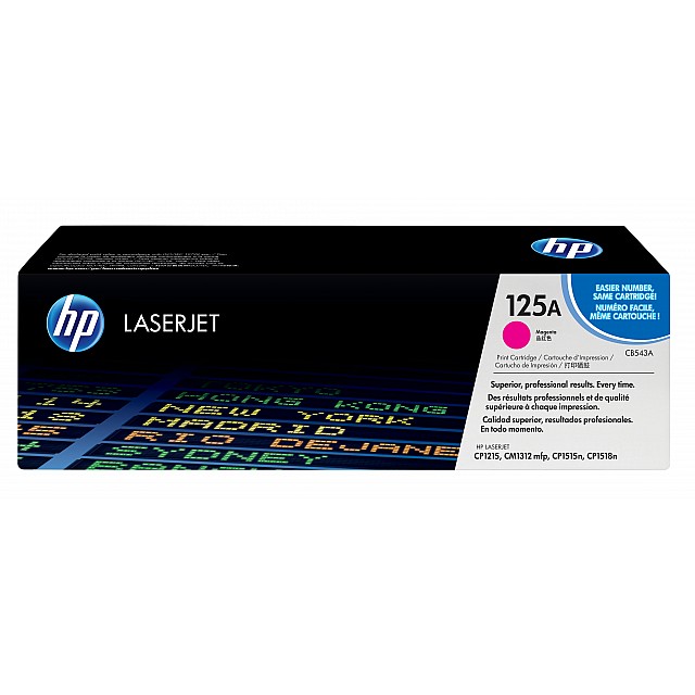 HP 125A original Colour LaserJet Toner cartridge CB543A mage