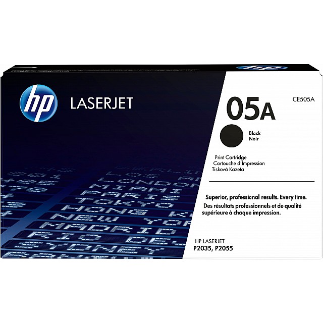 HP 05A original LaserJet Toner cartridge CE505A black standa