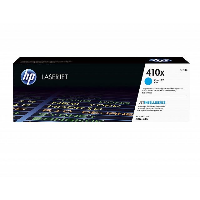 HP 410X original Toner cartridge CF411X cyan HY