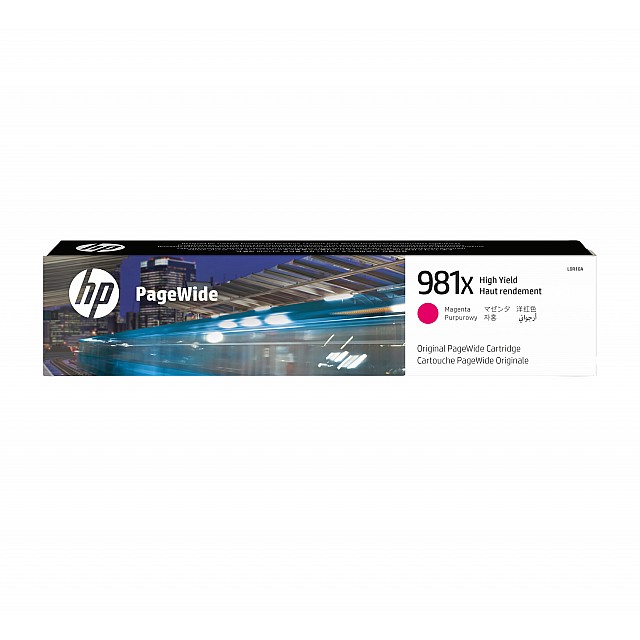 HP 981X original High Yield Magenta PageWide Cartridge L0R10