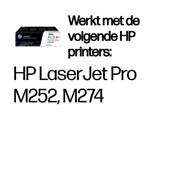 HP 201X oiginal LaserJet Toner cartridge CF253XM Cyan/Magent
