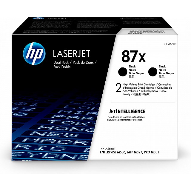 HP 87X original LaserJet Toner cartridge CF287XD Black High
