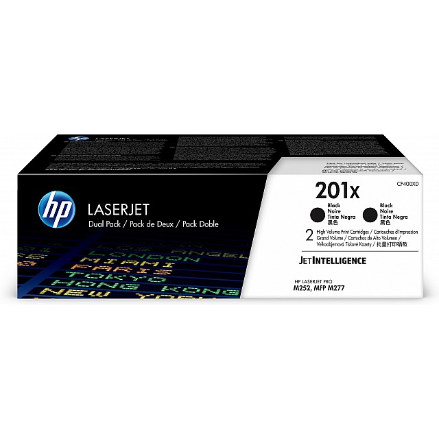 HP 201X original LaserJet Toner cartridge CF400XD Black High