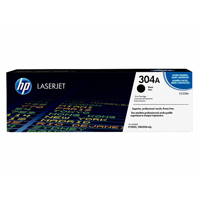 HP 304A original Colour LaserJet Toner cartridge CC530A blac