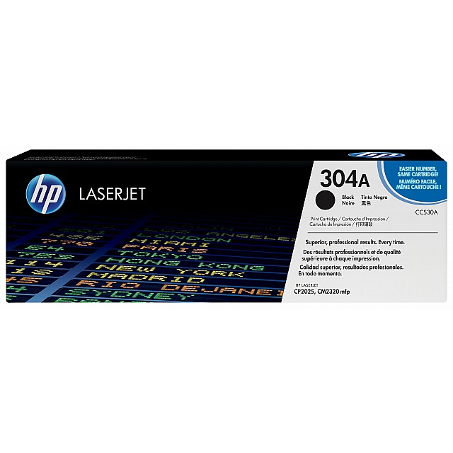 HP 304A original Colour LaserJet Toner cartridge CC530A blac