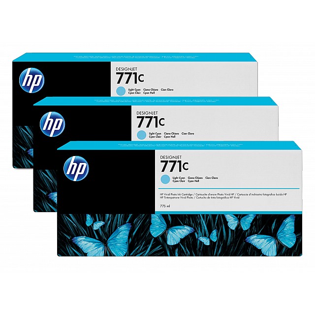 HP 771C original Ink cartridge B6Y36A light cyan standard ca