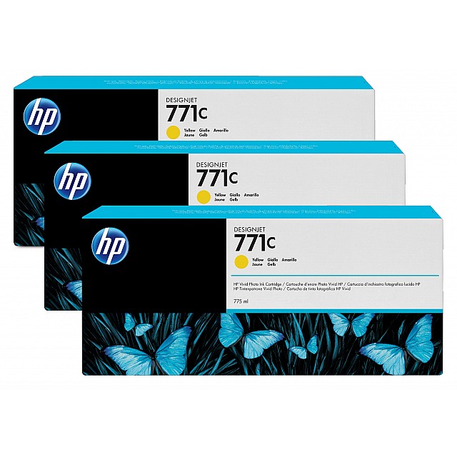 HP 771C original Ink cartridge B6Y34A yellow standard capaci
