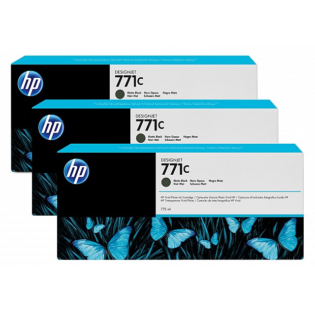 HP 771C original Ink cartridge B6Y31A matte black standard c