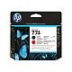 HP 774 Matte Black/Chromatic Red Printhead