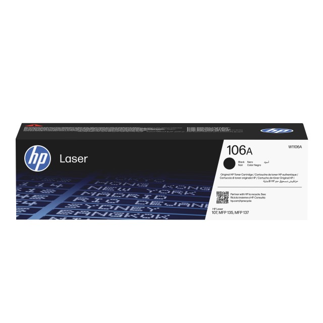 HP 106A Black Original Laser Toner Cartridge