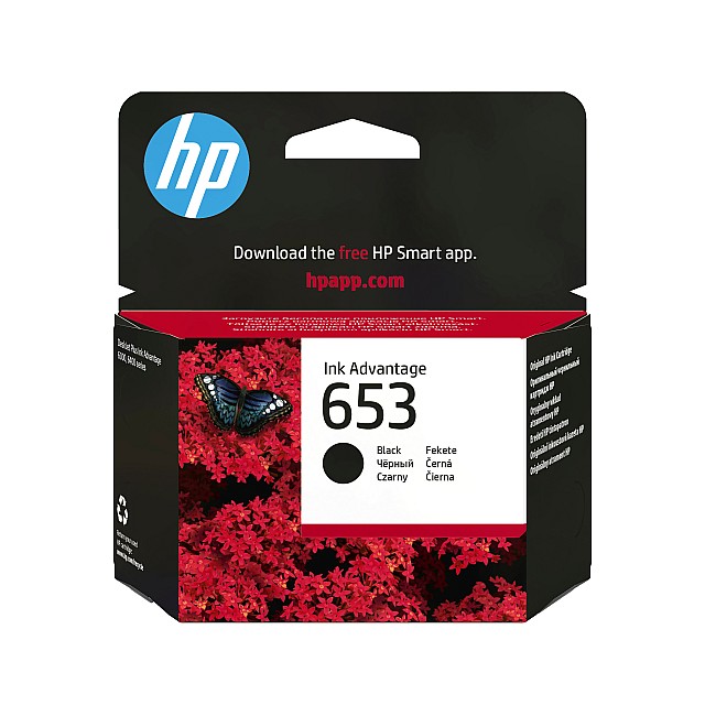 HP 653 Black Original Ink Advantage Cartridge