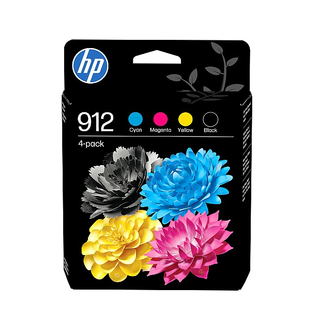 HP 912 CMYK Original Ink Cartridge 4-Pack