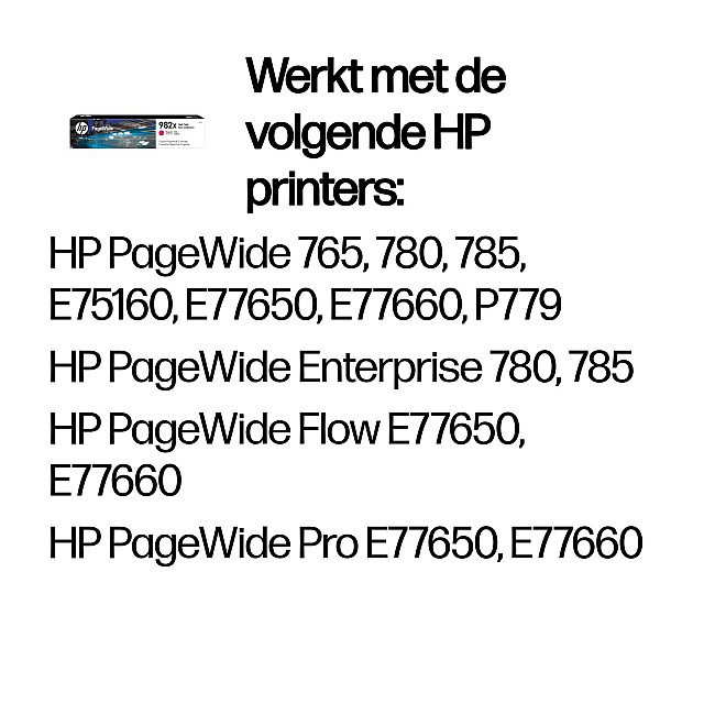 HP 982X High Yield Magenta Original PageWide Cartridge