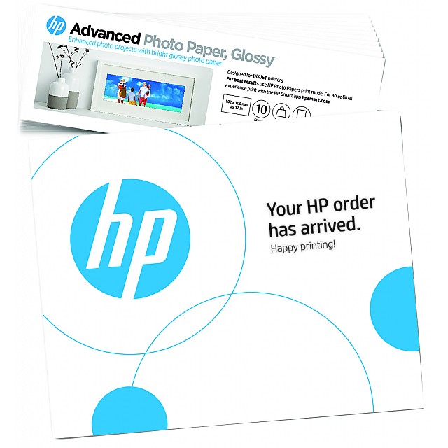 HP Advanced Photo Paper Gloss 4x12 in 10 x 30.5 cm â_