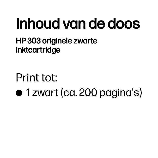 HP 303 Black Original Ink Cartridge HP 303 Black Original Ink Cartridge