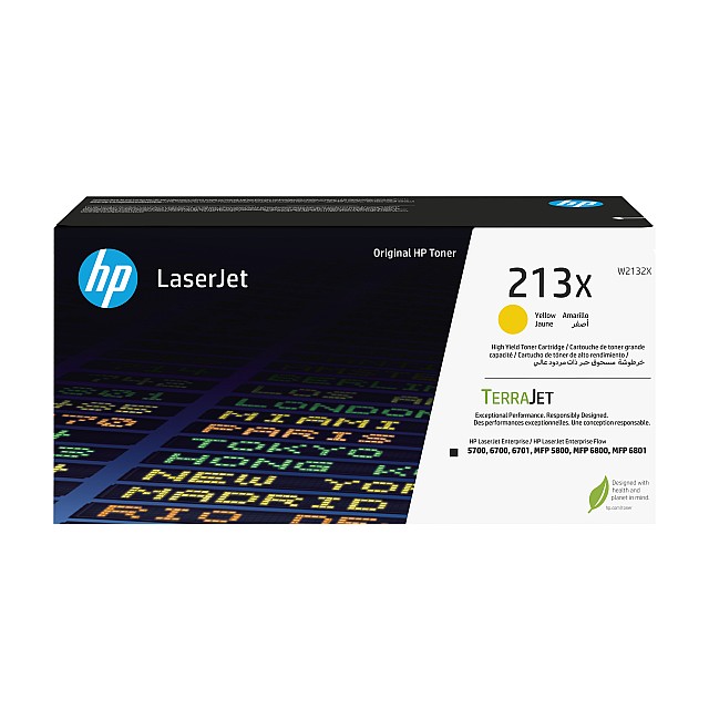 HP 213X Yellow Original LaserJet Toner Cartridge