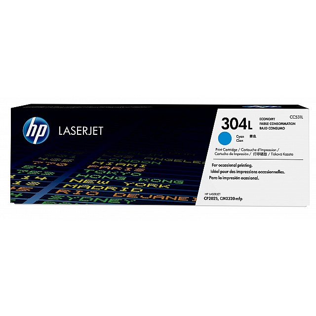 HP 304L original Toner cartridge CC531L cyan low capacity 1.