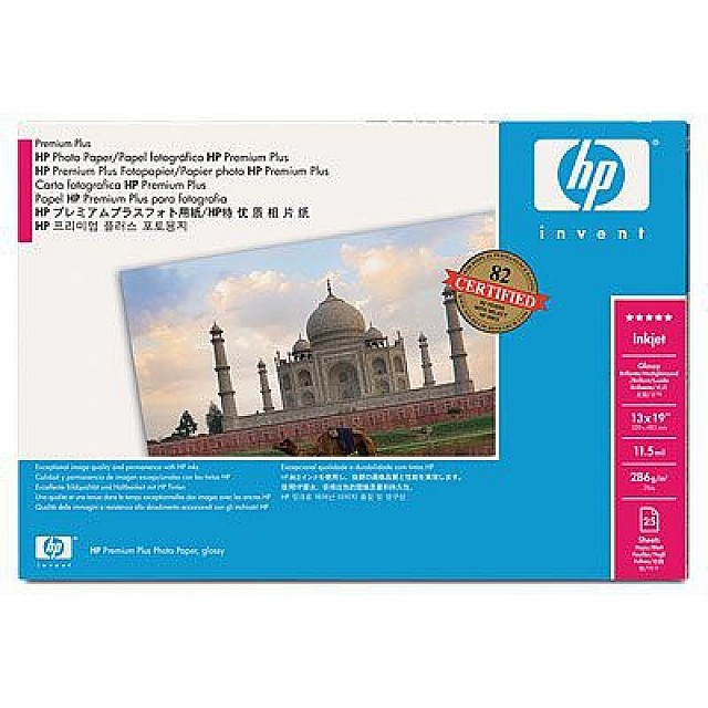 HP Premium plus gloss photo paper inktjet 286g/m2 A2+ 20 she