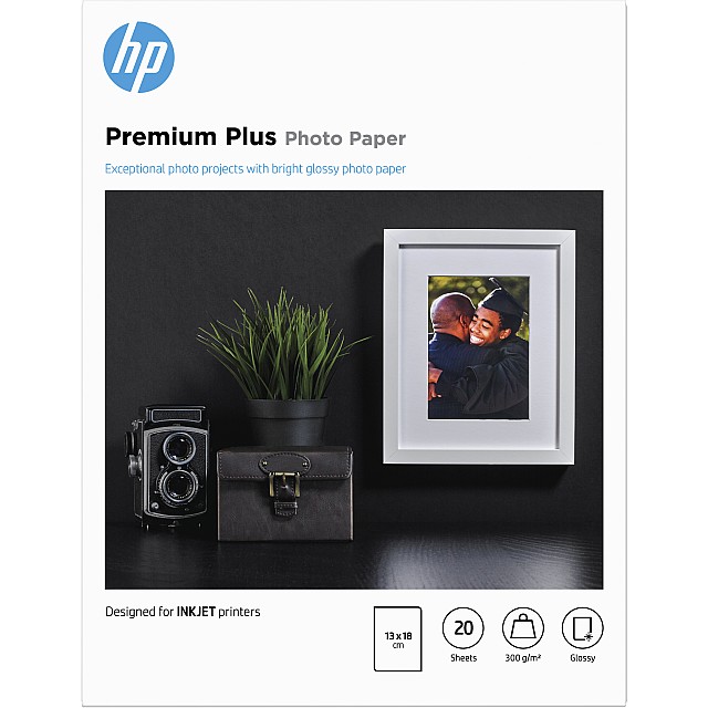 HP original Premium Plus Glossy Photo Paper white 300g/m2 13