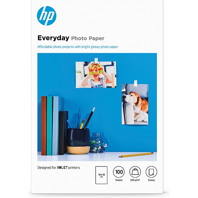 HP original Everyday Glossy photo paper white 200g/m2 100x15
