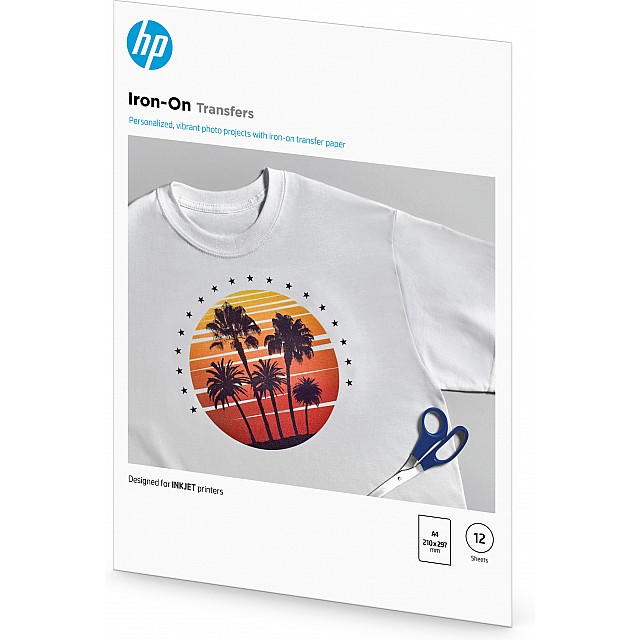 HP original Iron-on transfers thermical 170g/m2 A4 12 sheets