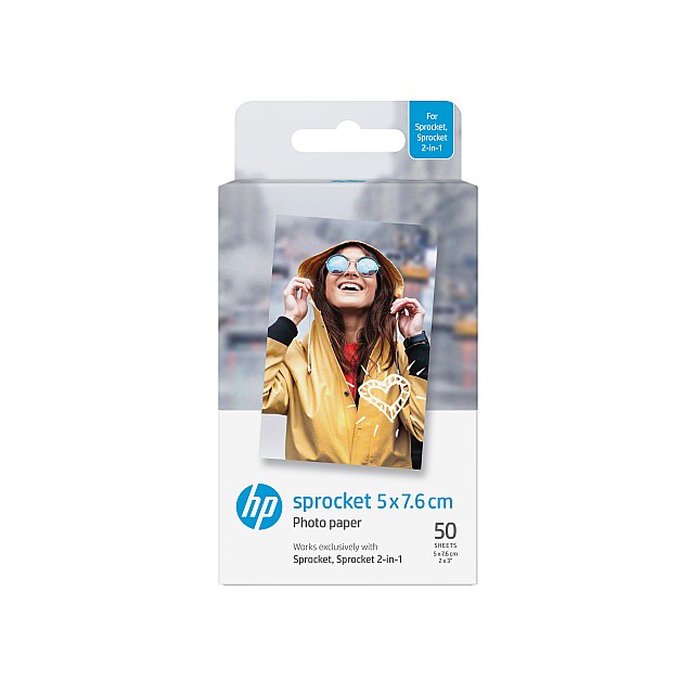 HP ZINK¦_ Sticky-Backed Foto Papier, 5x7.6 cm, 50 pagina s