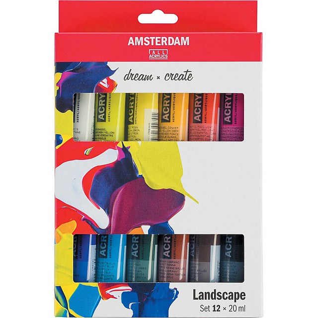 ACRYLVERF 20ML 12X LANDSCHAP