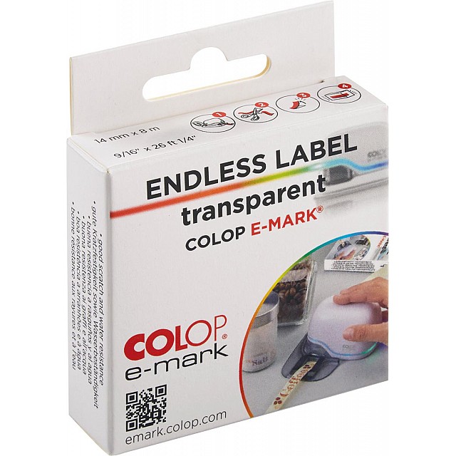 COLOP EMARK LABELROL TRANSPARANT