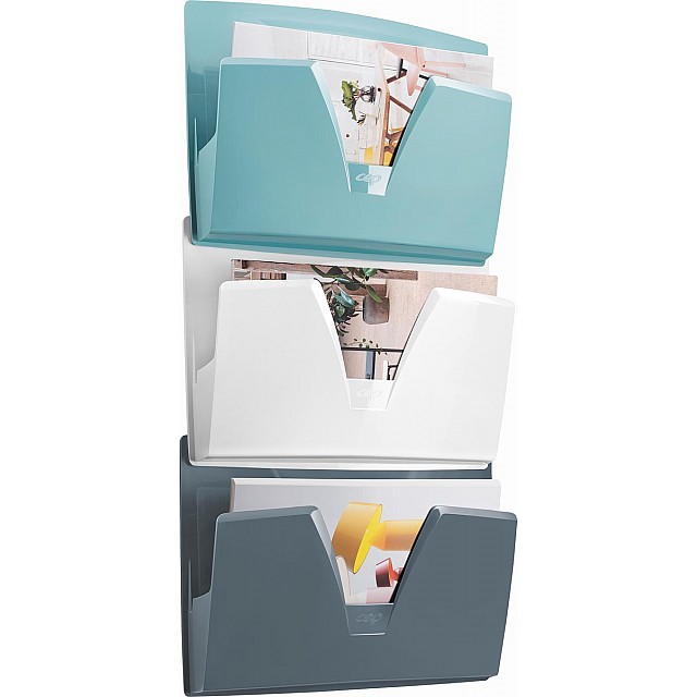CEP WANDFOLDERH 3COMP BL-WT-GR