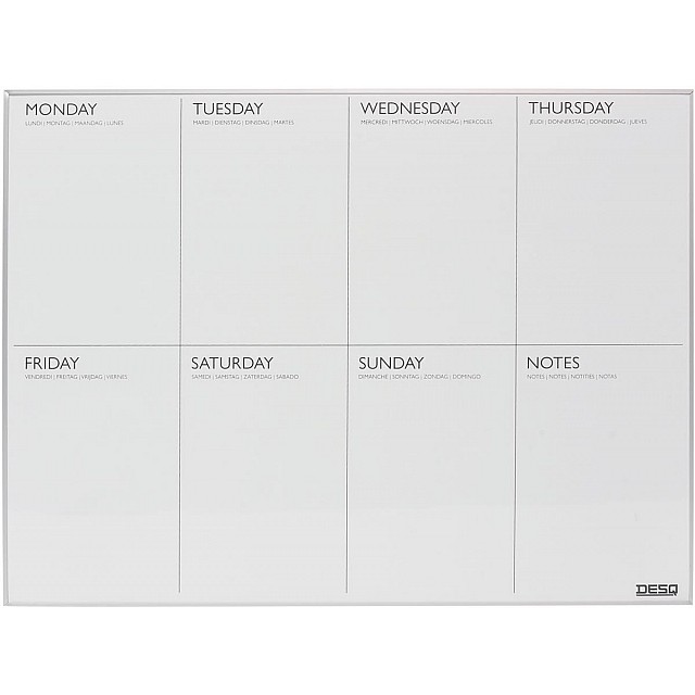 DESQ MAGNETISCHE WEEKPLANNER 45X60CM