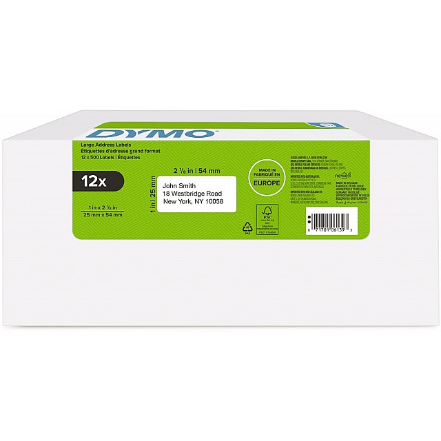 DYMO ETIKET 57X32MM 12000X