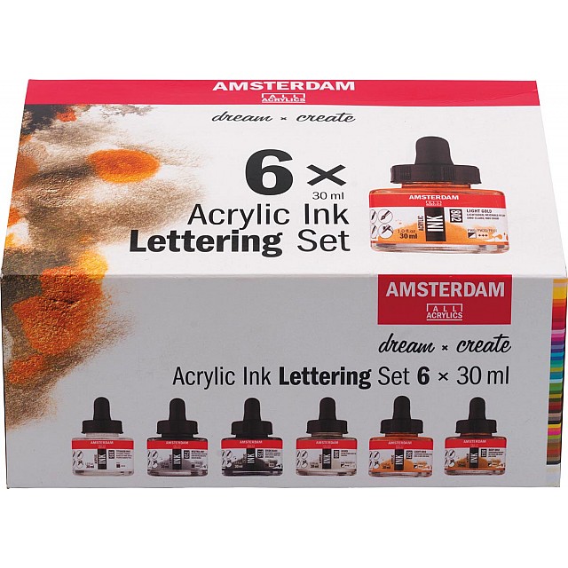 ACRYLINKT 6X30ML ASS LETTERING