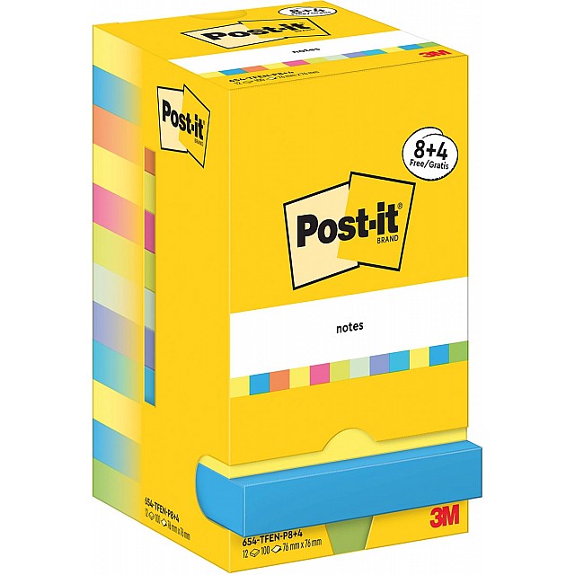 POST-IT ENERGET 100V 76X76 8+4
