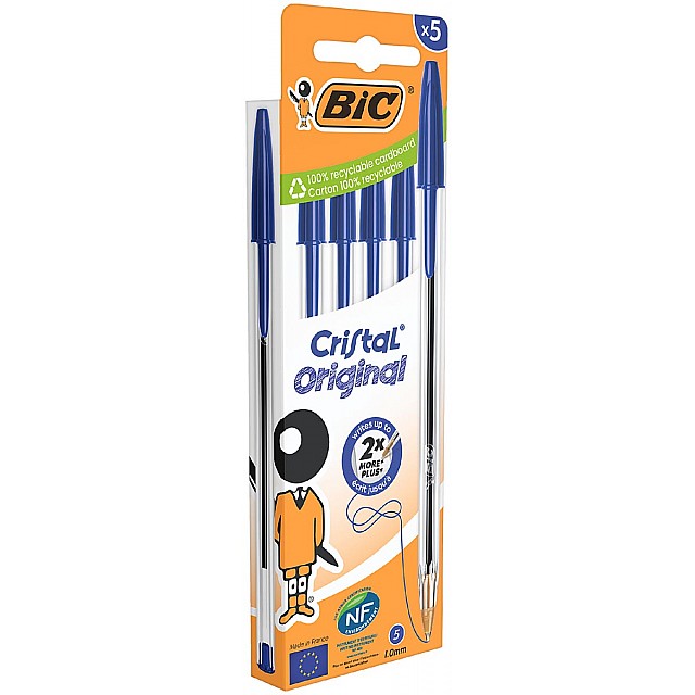 BIC CRISTAL BP M 5X BL