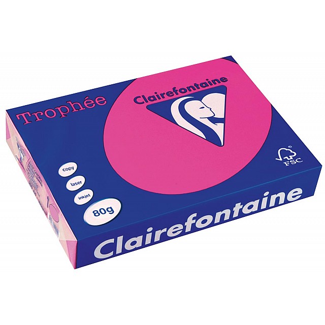 TROPHEE A4 80G 500V FLUO ROZE 2973PC