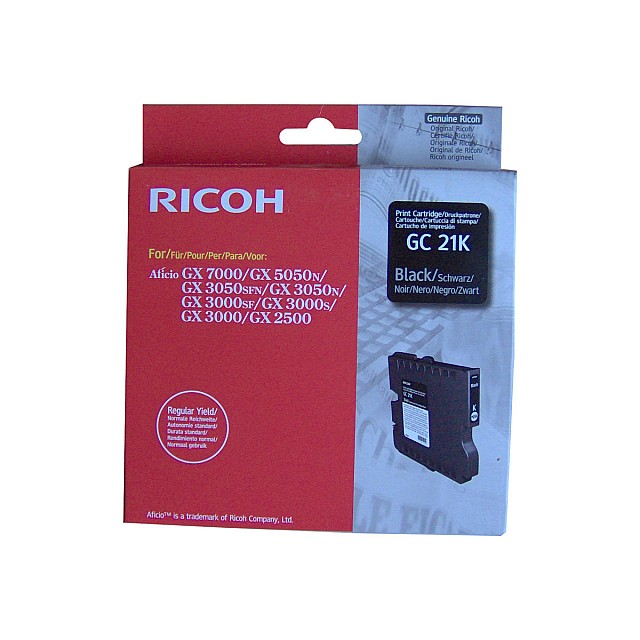 RICOH GC-21K gel cartridge zwart standard capacity 1.500 pag