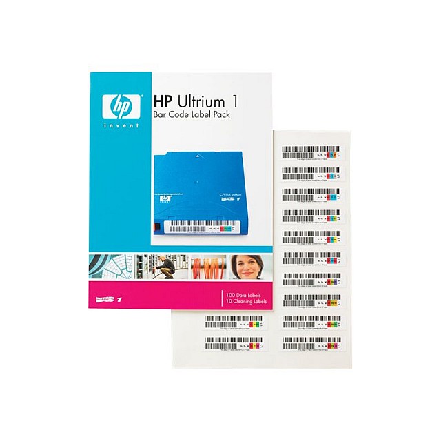HPE LTO Ultrium 1 automation barcode labelled 100-pack