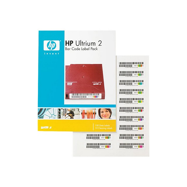 HPE LTO Ultrium 2 barcode labels 100-pack