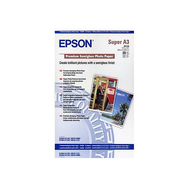 EPSON Premium semi gloss photo papier inktjet 250g/m2 A3+ 20